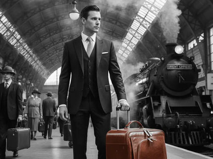 Dario | Elegante Trolley-koffer van rundleer - Bruin