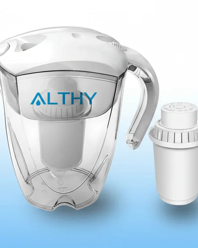 Althy 3,5L Alkaline Waterkan met 7-Traps Filter – BPA-vrij, pH 7.5–9.5, 400L levensduur - Richards-Specials-Store.com