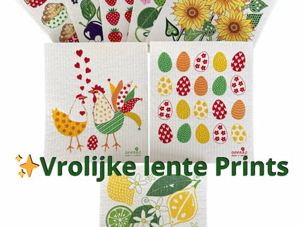 8-pak Zweedse vaatdoeken (Swedish Dishcloths) Anneko