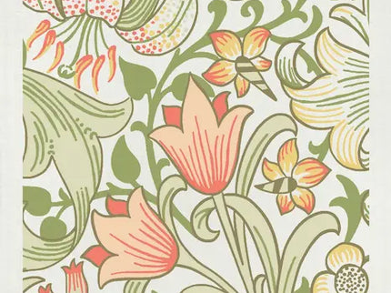 Kadoset William Morris Golden Lilly Green| Vaatdoek + Halflinnen Theedoek