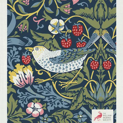 Vaatdoek William Morris Strawberry Thief blue