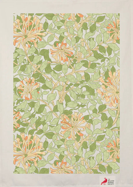 Kadoset William Morris Honeysuckle | Vaatdoek + Halflinnen Theedoek