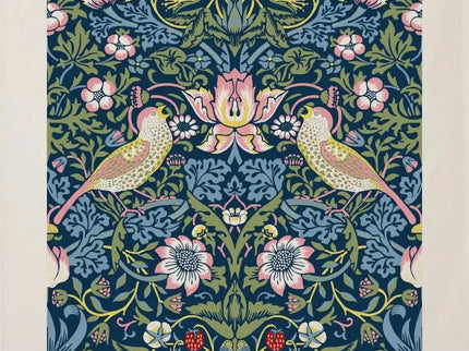 Kadoset William Morris Strawberry Thief Blue | Vaatdoek + Halflinnen Theedoek