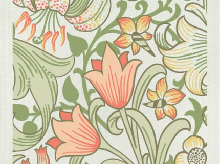 Kadoset William Morris Golden Lilly Green| Vaatdoek + Halflinnen Theedoek