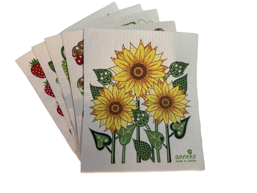 Purelo Swedish Dishcloth Bundle 5-Pack | Anneko Bloemen & Fruit