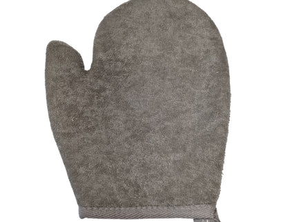 Bamboo & Linen Bath Glove  - Charcoal