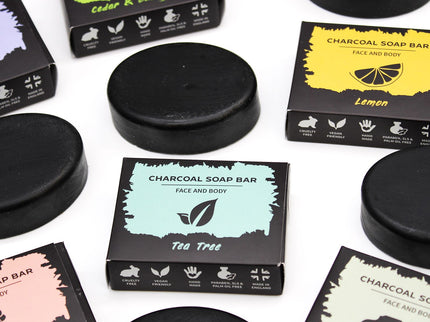 Charcoal Soap 85g - Lavender