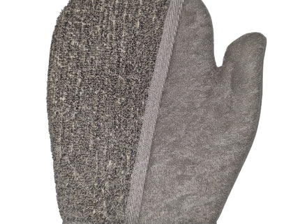 Bamboo & Linen Bath Glove  - Charcoal