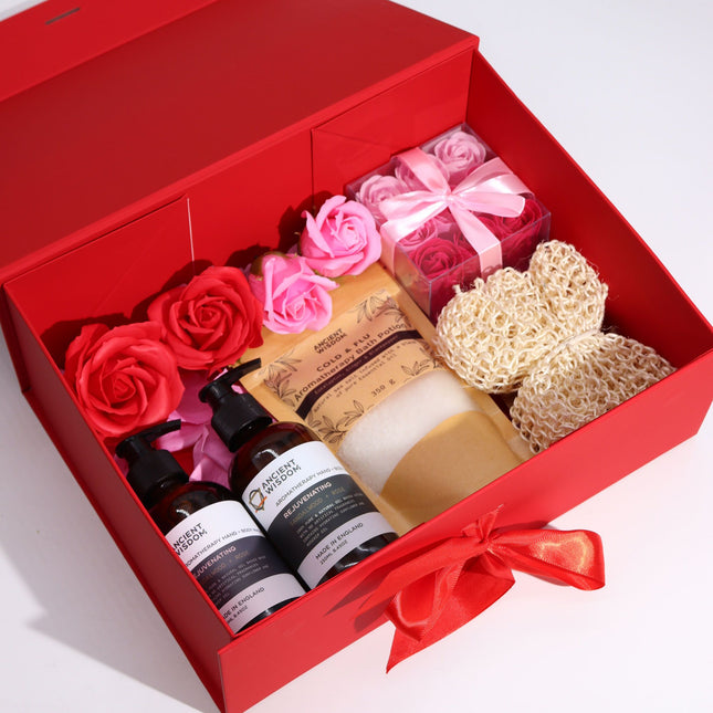 Flat Pack Gift Box - Extra Large  (33x25x12cm) - Red