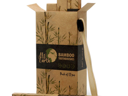 1x Bamboo Toothbrush - Charcoal Medium Soft