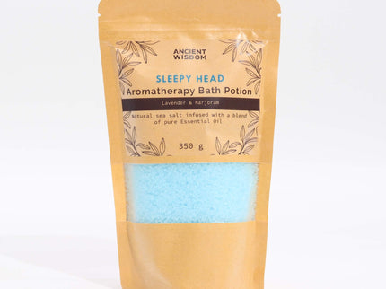 Aromatherapy Bath Potion in Kraft Bag 350g - Sleepy Head