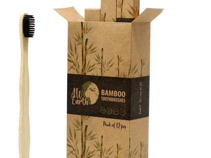 1x Bamboo Toothbrush - Charcoal Medium Soft