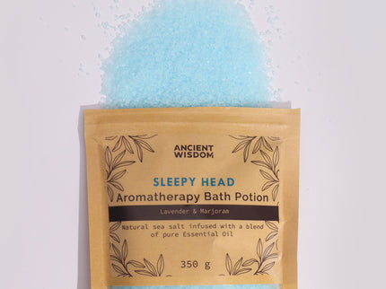 Aromatherapy Bath Potion in Kraft Bag 350g - Sleepy Head