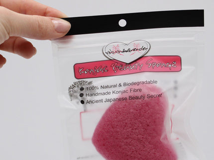 Konjac Heart Sponge - Lavender