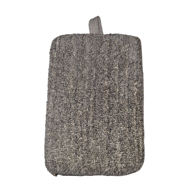 Bamboo & Linen Bath Sponge  - Charcoal