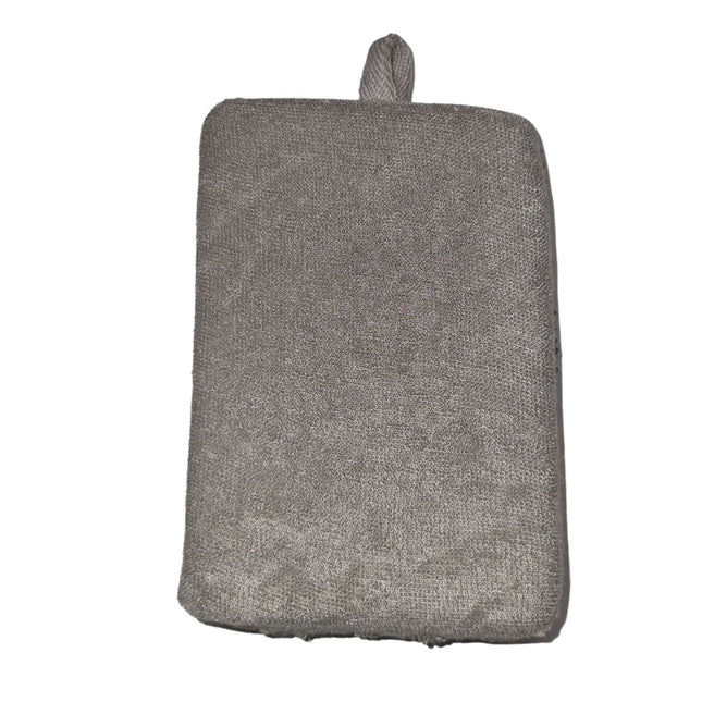 Bamboo & Linen Bath Sponge  - Charcoal