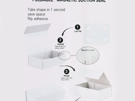 Flat Pack Gift Box - Large  (28.2x20.2x9.2cm) - Pink