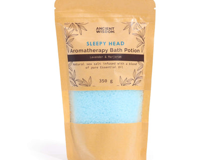 Aromatherapy Bath Potion in Kraft Bag 350g - Sleepy Head