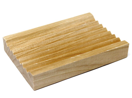 Hemu Wood Soap Dish - Groovy