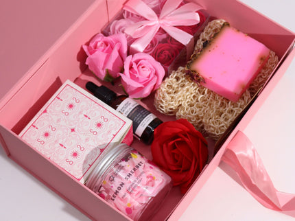 Flat Pack Gift Box - Large  (28.2x20.2x9.2cm) - Red