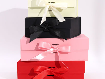 Flat Pack Gift Box - Large  (28.2x20.2x9.2cm) - Pink