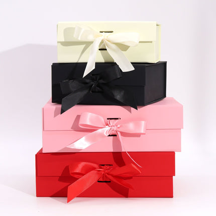 Flat Pack Gift Box - Medium Square (20x18.2x8cm) - Pink