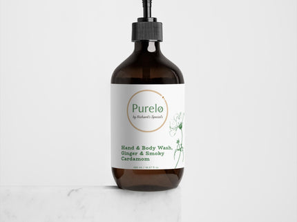 Purelo - Hand & Body Wash, Ginger & Smoky Cardamom | Richard's Specials