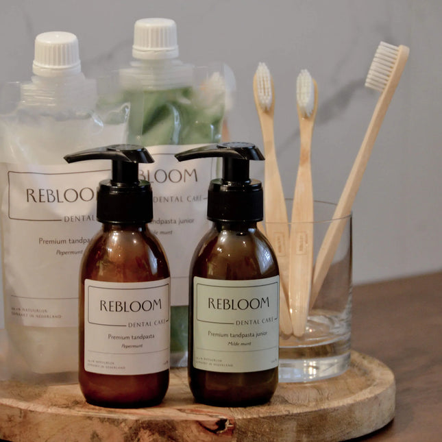 Navulverpakking premium tandpasta - Pepermunt - 240ml / 4 tubes - Richards-Specials-Store.com